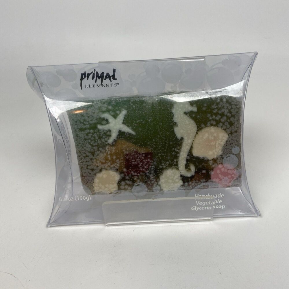 Vintage Primal Elements Vegetable Glycerin Beach Sea Nautical Soap Bar